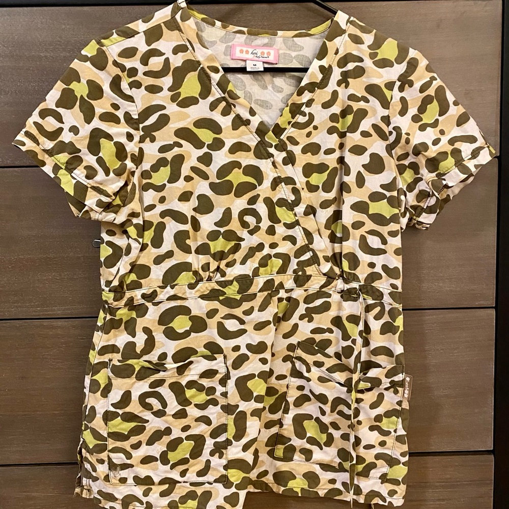 Koi Scrub Top